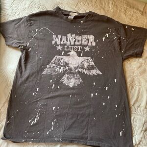 Vintage Altar’d State Wanderlust Graphic Tee - Grey- 100 % cotton - Unisex S/M